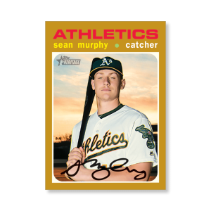 Sean Murphy 2020 Topps Heritage Baseball Base Cards Poster Gold Ed. # to 1- artbble-pos-20thbb-1490-gold-s