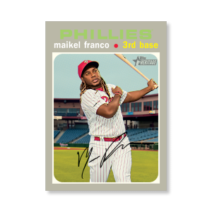 Maikel Franco 2020 Topps Heritage Baseball Base Cards Poster # to 99- artbble-pos-20thbb-1494-s