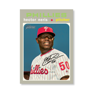 Hector Neris 2020 Topps Heritage Baseball Base Cards Poster # to 99- artbble-pos-20thbb-1498-s