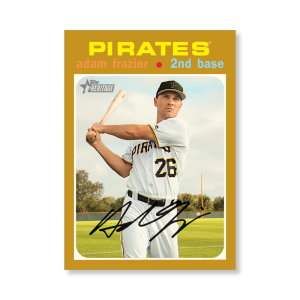 Adam Frazier 2020 Topps Heritage Baseball Base Cards Poster Gold Ed. # to 1- artbble-pos-20thbb-1502-gold-s