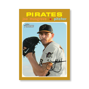 Joe Musgrove 2020 Topps Heritage Baseball Base Cards Poster Gold Ed. # to 1- artbble-pos-20thbb-1503-gold-s