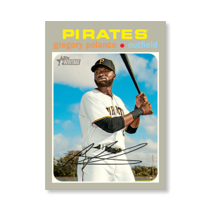 Gregory Polanco 2020 Topps Heritage Baseball Base Cards Poster # to 99- artbble-pos-20thbb-1505-s