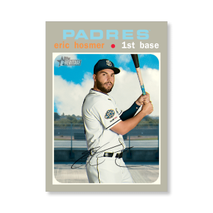 Eric Hosmer 2020 Topps Heritage Baseball Base Cards Poster # to 99- artbble-pos-20thbb-1506-s