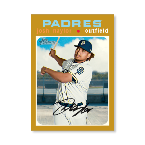 Josh Naylor 2020 Topps Heritage Baseball Base Cards Poster Gold Ed. # to 1- artbble-pos-20thbb-1511-gold-s