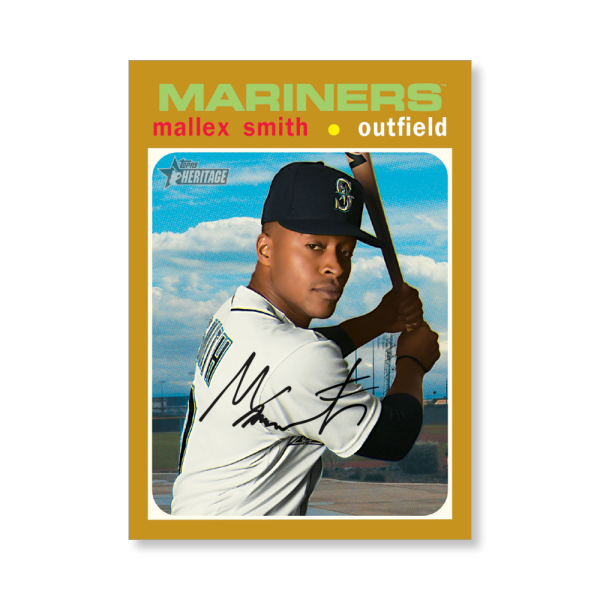 Mallex Smith 2020 Topps Heritage Baseball Base Cards Poster Gold Ed. # to 1- artbble-pos-20thbb-1524-gold-s