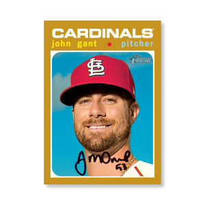 John Gant 2020 Topps Heritage Baseball Base Cards Poster Gold Ed. # to 1- artbble-pos-20thbb-1531-gold-s