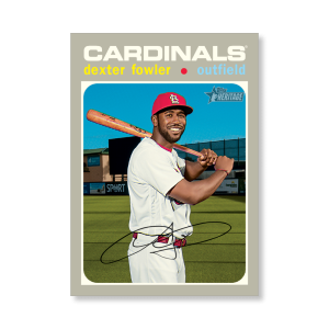 Dexter Fowler 2020 Topps Heritage Baseball Base Cards Poster # to 99- artbble-pos-20thbb-1532-s