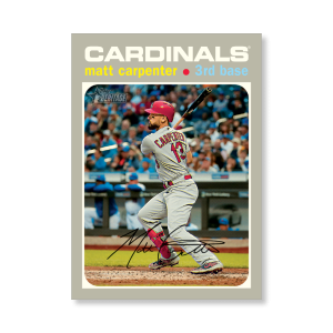 Matt Carpenter 2020 Topps Heritage Baseball Base Cards Poster # to 99- artbble-pos-20thbb-1533-s