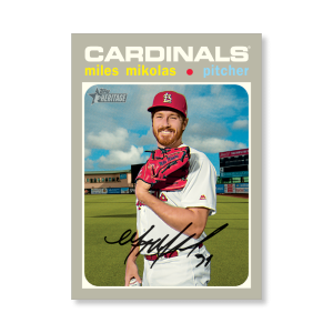 Miles Mikolas 2020 Topps Heritage Baseball Base Cards Poster # to 99- artbble-pos-20thbb-1536-s