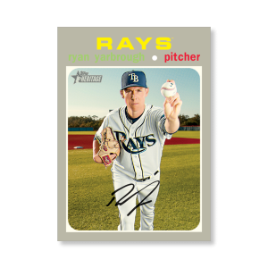 Ryan Yarbrough 2020 Topps Heritage Baseball Base Cards Poster # to 99- artbble-pos-20thbb-1537-s
