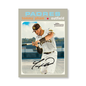 Tommy Pham 2020 Topps Heritage Baseball Base Cards Poster # to 99- artbble-pos-20thbb-1539-s