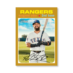 Rougned Odor 2020 Topps Heritage Baseball Base Cards Poster Gold Ed. # to 1- artbble-pos-20thbb-1548-gold-s