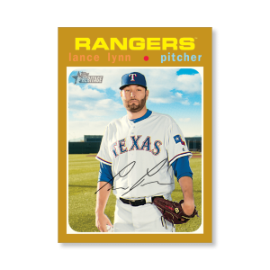 Lance Lynn 2020 Topps Heritage Baseball Base Cards Poster Gold Ed. # to 1- artbble-pos-20thbb-1551-gold-s