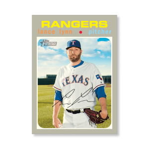 Lance Lynn 2020 Topps Heritage Baseball Base Cards Poster # to 99- artbble-pos-20thbb-1551-s