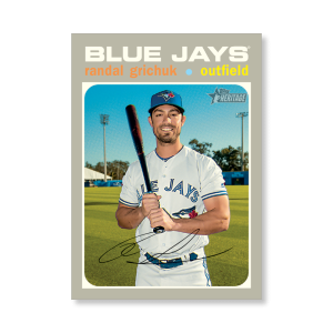 Randal Grichuk 2020 Topps Heritage Baseball Base Cards Poster # to 99- artbble-pos-20thbb-1554-s