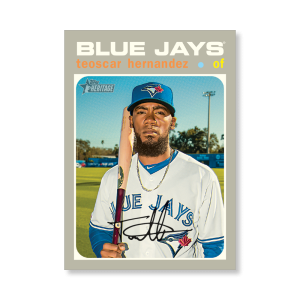 Teoscar Hernandez 2020 Topps Heritage Baseball Base Cards Poster # to 99- artbble-pos-20thbb-1555-s