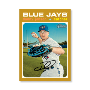 Danny Jansen 2020 Topps Heritage Baseball Base Cards Poster Gold Ed. # to 1- artbble-pos-20thbb-1557-gold-s