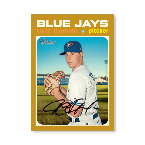 Trent Thornton 2020 Topps Heritage Baseball Base Cards Poster Gold Ed. # to 1- artbble-pos-20thbb-1559-gold-s