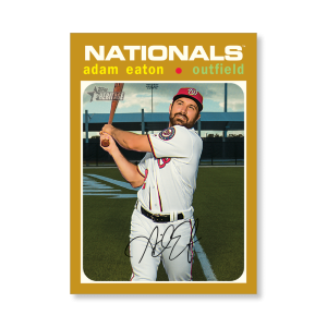 Adam Eaton 2020 Topps Heritage Baseball Base Cards Poster Gold Ed. # to 1- artbble-pos-20thbb-1560-gold-s