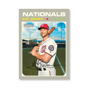 Yan Gomes 2020 Topps Heritage Baseball Base Cards Poster # to 99- artbble-pos-20thbb-1563-s