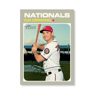 Ryan Zimmerman 2020 Topps Heritage Baseball Base Cards Poster # to 99- artbble-pos-20thbb-1565-s
