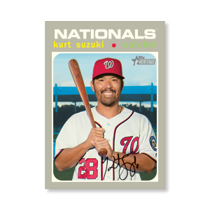 Kurt Suzuki 2020 Topps Heritage Baseball Base Cards Poster # to 99- artbble-pos-20thbb-1566-s