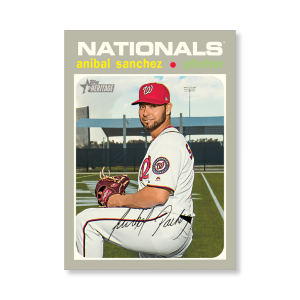 Anibal Sanchez 2020 Topps Heritage Baseball Base Cards Poster # to 99- artbble-pos-20thbb-1567-s