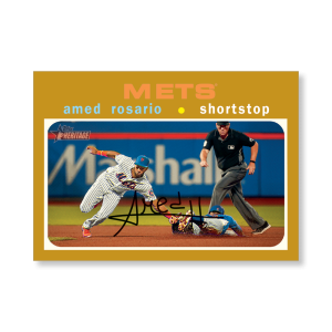 Amed Rosario 2020 Topps Heritage Baseball Base Cards Poster Gold Ed. # to 1- artbble-pos-20thbb-1580-gold-s