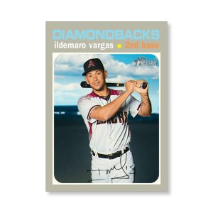 Ildemaro Vargas 2020 Topps Heritage Baseball Base Cards Poster # to 99- artbble-pos-20thbb-1588-s