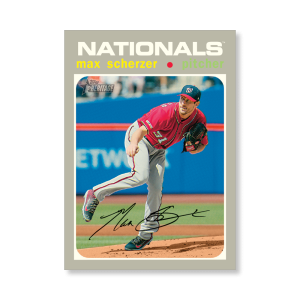 Max Scherzer 2020 Topps Heritage Baseball Base Cards Poster # to 99- artbble-pos-20thbb-1591-s