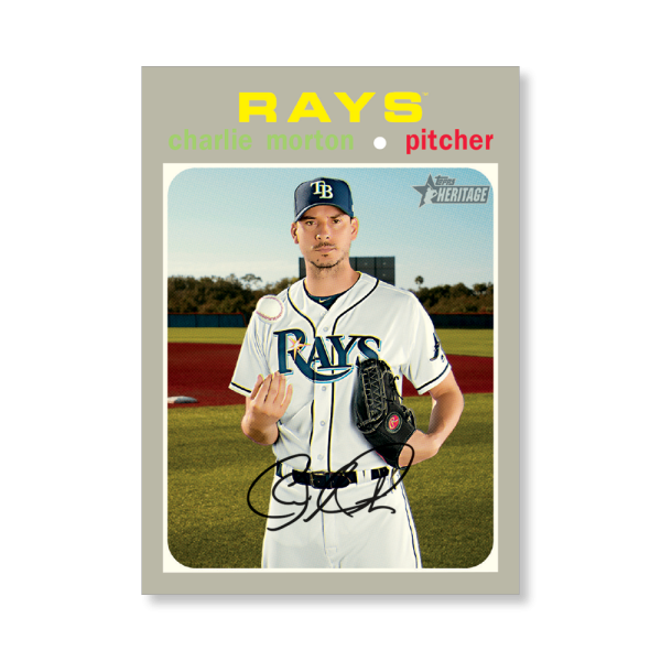 Charlie Morton 2020 Topps Heritage Baseball High Numbered Short Print Poster # to 99- artbble-pos-20thbb-1604-s