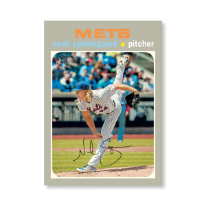 Noah Syndergaard 2020 Topps Heritage Baseball High Numbered Short Print Poster # to 99- artbble-pos-20thbb-1608-s