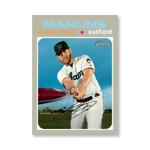 Austin Dean 2020 Topps Heritage Baseball Base Cards Poster # to 99- artbble-pos-20thbb-1701-s