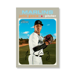 Jarlin Garcia 2020 Topps Heritage Baseball Base Cards Poster # to 99- artbble-pos-20thbb-1702-s