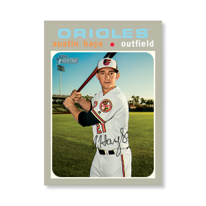 Austin Hays 2020 Topps Heritage Baseball Base Cards Poster # to 99- artbble-pos-20thbb-1710-s