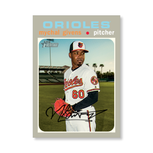 Mychal Givens 2020 Topps Heritage Baseball Base Cards Poster # to 99- artbble-pos-20thbb-1711-s