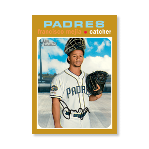 Francisco Mejia 2020 Topps Heritage Baseball Base Cards Poster Gold Ed. # to 1- artbble-pos-20thbb-1712-gold-s