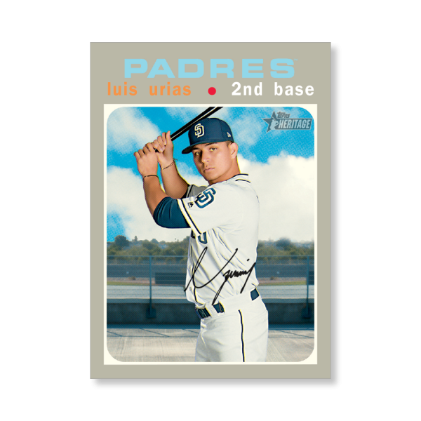 Luis Urias 2020 Topps Heritage Baseball Base Cards Poster # to 99- artbble-pos-20thbb-1713-s