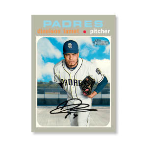 Dinelson Lamet 2020 Topps Heritage Baseball Base Cards Poster # to 99- artbble-pos-20thbb-1714-s