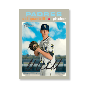 Cal Quantrill 2020 Topps Heritage Baseball Base Cards Poster # to 99- artbble-pos-20thbb-1716-s