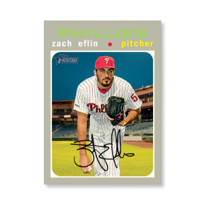 Zach Eflin 2020 Topps Heritage Baseball Base Cards Poster # to 99- artbble-pos-20thbb-1717-s