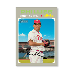 Ranger Suarez 2020 Topps Heritage Baseball Base Cards Poster # to 99- artbble-pos-20thbb-1718-s