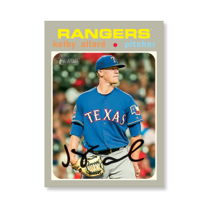 Kolby Allard 2020 Topps Heritage Baseball Base Cards Poster # to 99- artbble-pos-20thbb-1723-s