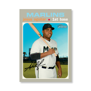 Jesus Aguilar 2020 Topps Heritage Baseball Base Cards Poster # to 99- artbble-pos-20thbb-1724-s
