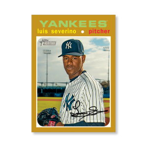 Luis Severino 2020 Topps Heritage Baseball Base Cards Poster Gold Ed. # to 1- artbble-pos-20thbb-1733-gold-s