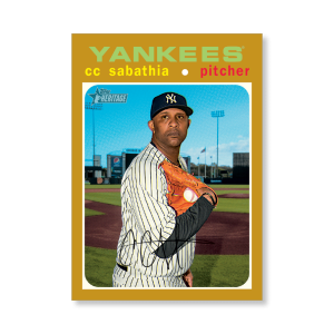 CC Sabathia 2020 Topps Heritage Baseball Base Cards Poster Gold Ed. # to 1- artbble-pos-20thbb-1734-gold-s