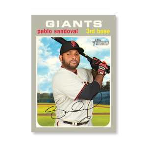 Pablo Sandoval 2020 Topps Heritage Baseball Base Cards Poster # to 99- artbble-pos-20thbb-1741-s