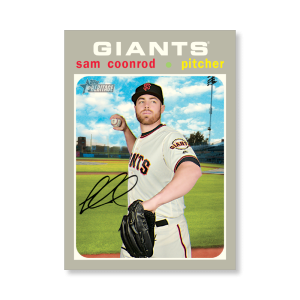 Sam Coonrod 2020 Topps Heritage Baseball Base Cards Poster # to 99- artbble-pos-20thbb-1743-s