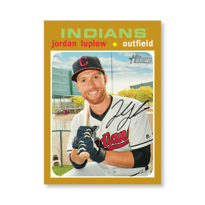 Jordan Luplow 2020 Topps Heritage Baseball Base Cards Poster Gold Ed. # to 1- artbble-pos-20thbb-1746-gold-s