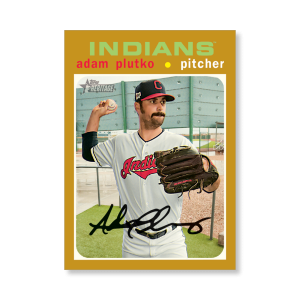 Adam Plutko 2020 Topps Heritage Baseball Base Cards Poster Gold Ed. # to 1- artbble-pos-20thbb-1748-gold-s